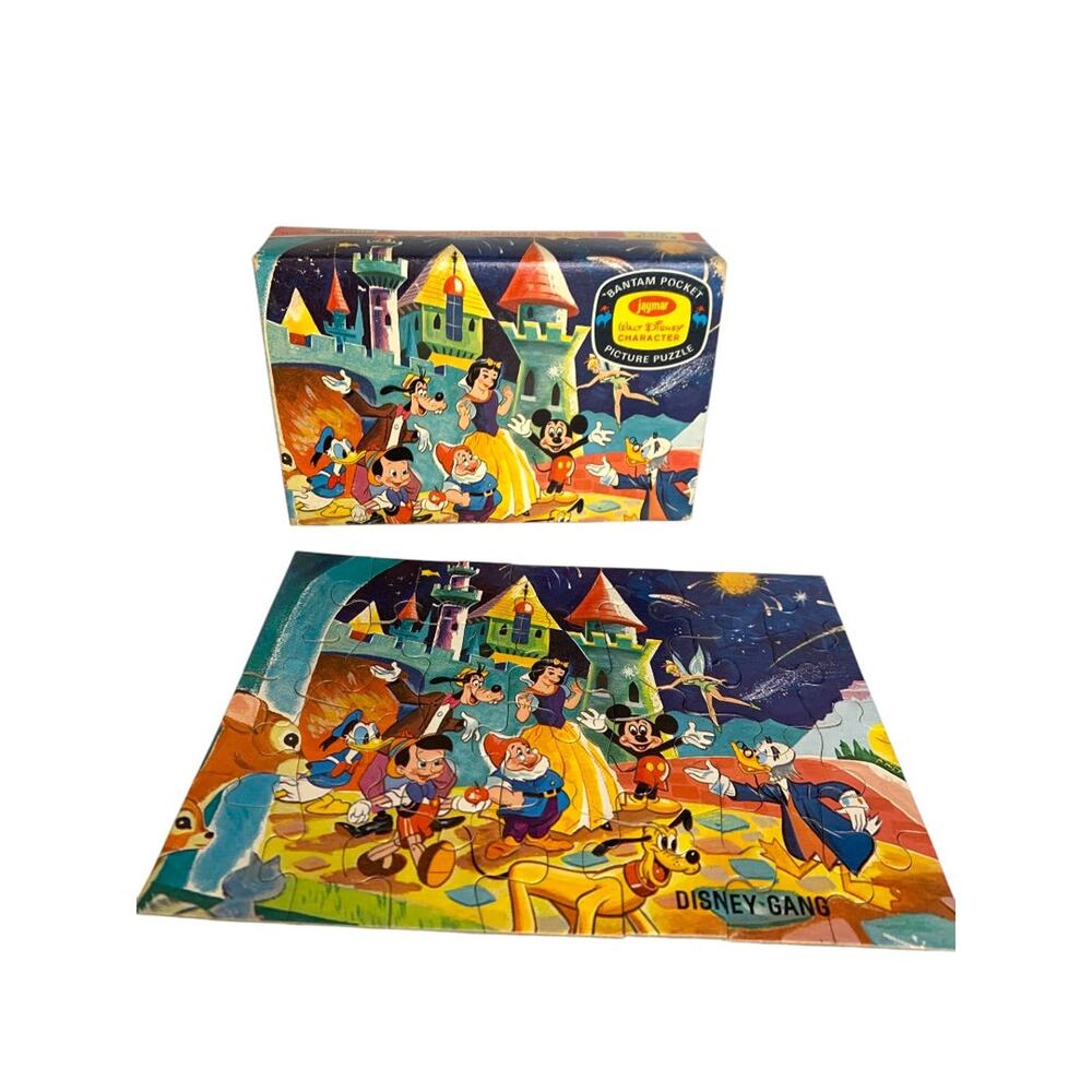 1967 The Disney Gang Characters Puzzle Jaymar Bantam Pocket 8741‎